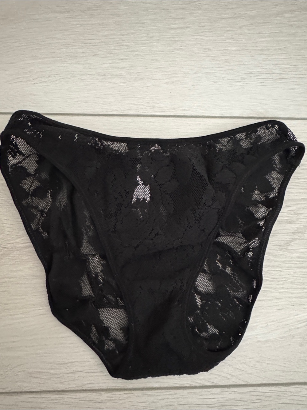 Victoria's Secret Black Lace Bikini Briefs